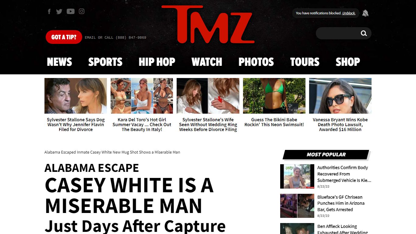 Alabama Escaped Inmate Casey White New Mug Shot Shows a Miserable Man - TMZ